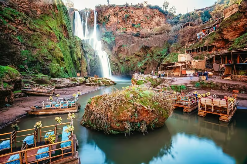 Ouzoud slapovi u Maroku — vodopadi i plutajući restorani